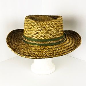 Panama Jack Straw Gambler Fedora Sun Hat Mens L/XL
